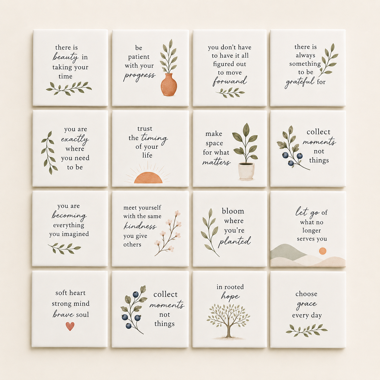 Gentle Reminders – Pre-Made Magnet Set